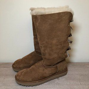 UGG Australia Bailey Bow Tall Chestnut Boots